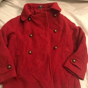 Zara girls pea coat EUC precious !